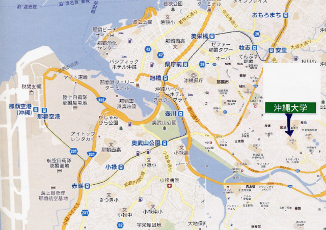 沖縄大学地図