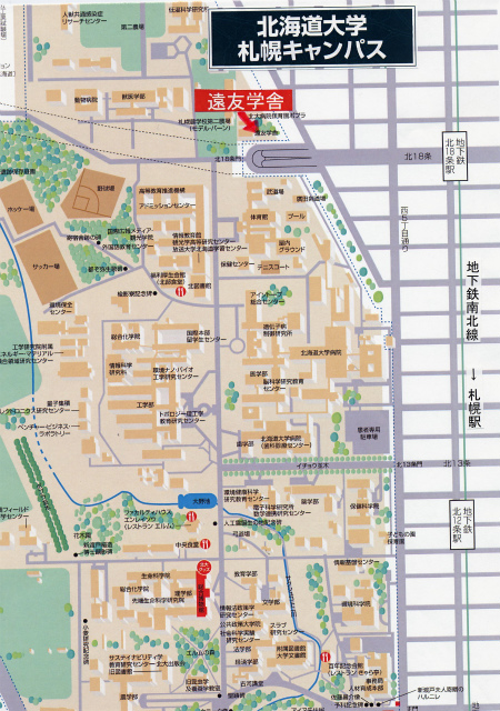 北海道大学地図